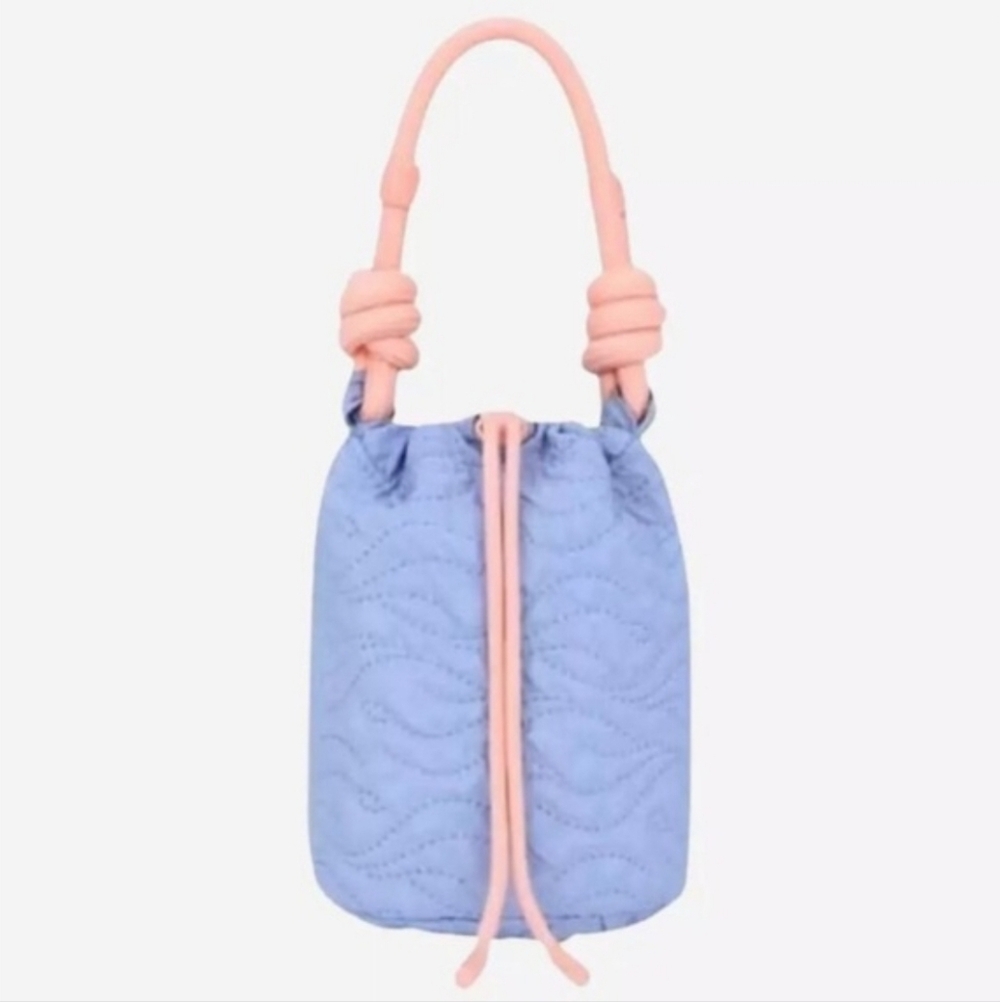 Dolce & Gabbana Blue Jasmine Mini Bucket Bag